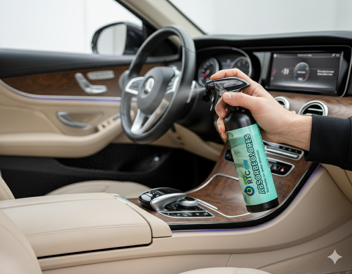 Botella de eliminador de olores EcoRTCcar 500ml con pulverizador