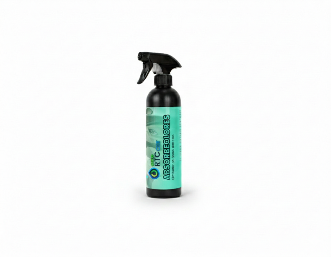 Absorbeolores biológico EcoRTCcar 500ml para eliminar olores de coche