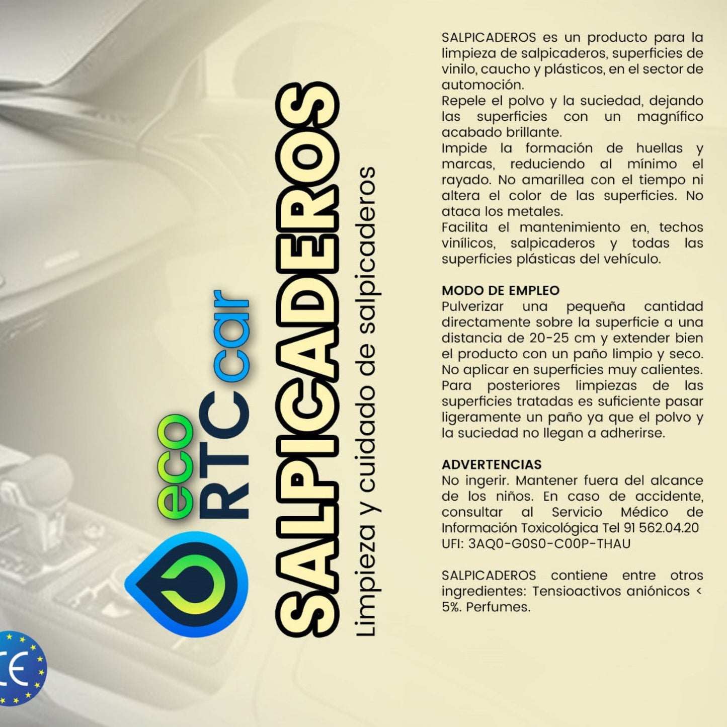 ECO RTC CAR SALPICADEROS 500ML